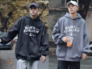 Mẫu áo hoodie nam thu hút giới trẻ 2024