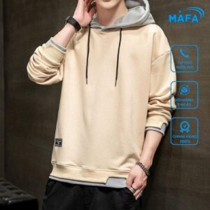 áo hoodie unisex phong cách streetwear màu vàng